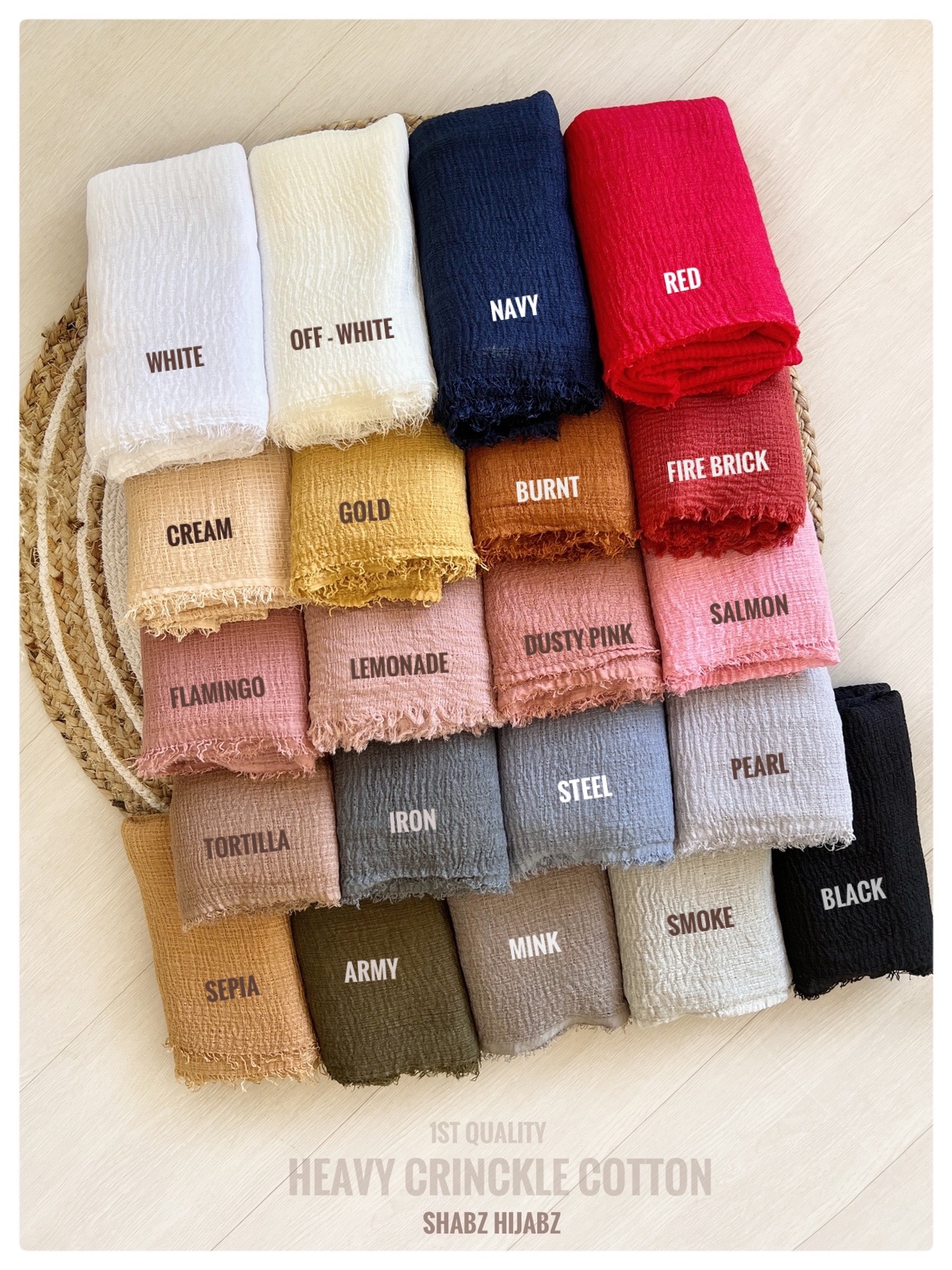 HEAVY CRINKLED COTTON HIJABZ – Shabz Hijabz | Where the